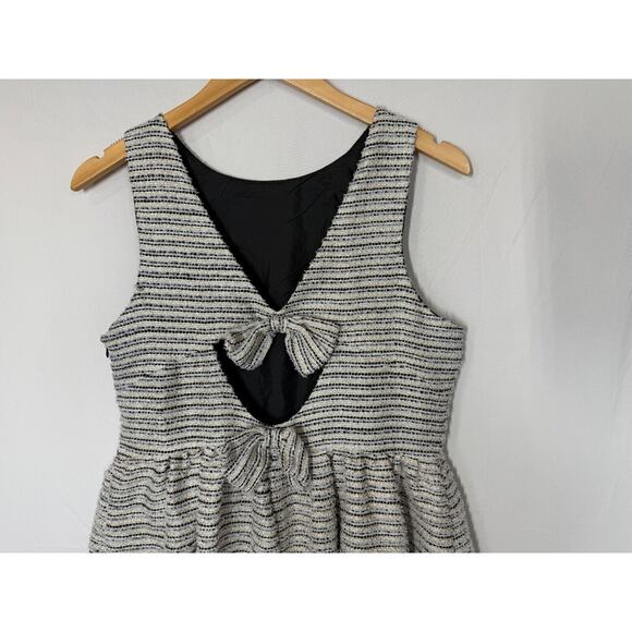 Altard State Fit & Flare Dress Womens Size Large Cut Out Bows Sparkle Holiday - Picture 6 of 13